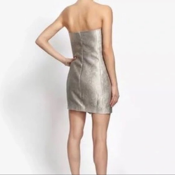 Jenni Kayne Snake Print Silk Blend Strapless Dress - Picture 4 of 9